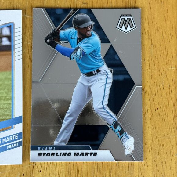 Miami Marlins 12 Card Lot NM Sandy Alcantara 2018 Topps Chrome RC Marte Refractr - Picture 6 of 13
